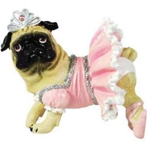  Pugnacious Ballerina Pug Mini Figurine