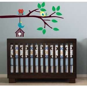  Kids Tree Branch with Hanging Bird House Owl and Birds 