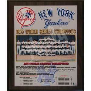   York Yankee Healy Plaque   1977 World Series Champs