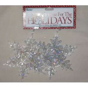  Crystal Look Ornament (Snow Flakes) 