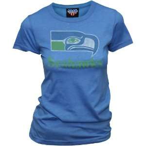  NFL Seattle Seahawks Womens Vintage Short Sleeve T Shirt 