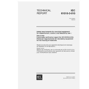 010 Ed. 1.0 en1999, Safety requirements for electrical equipment 