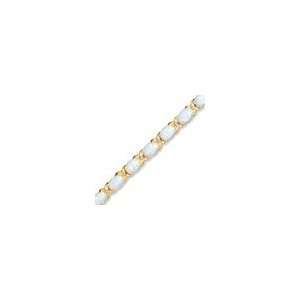   Opal Bracelet in 14K Gold with Diamond Accents opal rings Jewelry