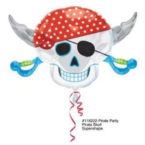 Pirate Party Skull Super Shape
