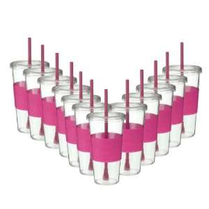  Copco New 12 Pack Sierra Cold Tumbler 24 Oz, Hot Pink 