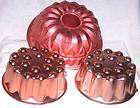 Copper Finish Decorative Molds Very Nice Condition  