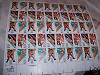 mint sheet.20 cent olympics postage stamps scott2082 5  