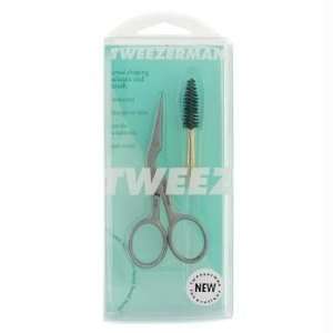 Stainless Brow Shaping Scissors & Brush   Tweezerman   Accessories 