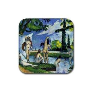  Bathers 4 By Paul Cezanne Square Coasters   Set of 4 