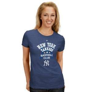  Majestic New York Yankees Ladies Navy Blue Baseball Club T 