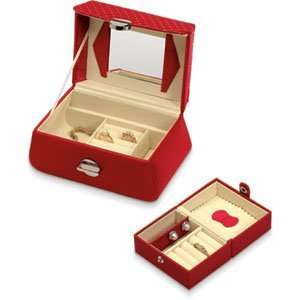  Red Satin Medium Jewelry Case