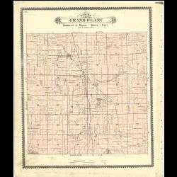 1889 Atlas of Genesee County, Michigan   MI History Maps Plat Book on 