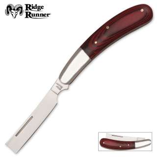 Straight Razor Folding Pocket Knife Wood Handle Knives  