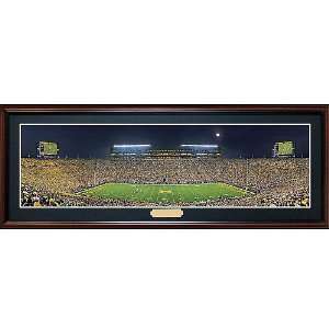 Everlastning Images Michigan Wolverines Cherry Deluxe Framed Panoramic 