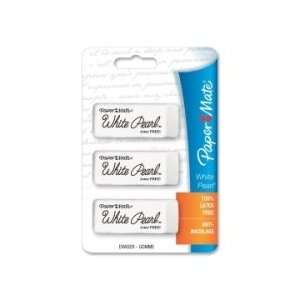  Paper Mate White Pearl Latex Free Eraser   PAP70624 