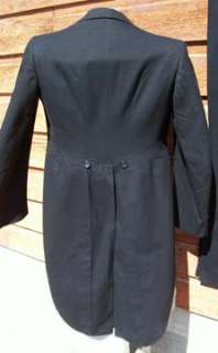 Depression NRA Long Tail Mourning Frock Coat Tuxedo 38 32x31   2 piece 