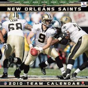  New Orleans Saints 2010 12x12 Team Wall Calendar Sports 
