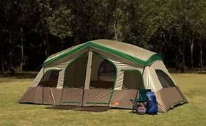 TEXSPORT Sequoia Three Room 8 Person Cabin Family Tent 049794013230 