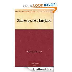 Shakespeares England William Winter  Kindle Store