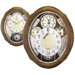   GALA Oak Case Musical Motion Clock by Rhythm Clocks