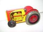 VINTAGE WIND UP TIN TOY TRACTOR MADE IN BRITAIN  