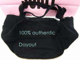JUICY COUTURE MAKE MY HEART MELT CANVAS BLACK BEACH BOOK TRAVEL TOTE 