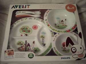 New Avent Philips Toddler Mealtime Set 0%BPA 6m+  