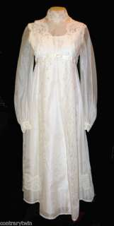 Wedding Dress Vintage 1960s?, Hand Made, Lace Sequins Ivory, SOMETHING 