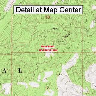 USGS Topographic Quadrangle Map   Bear River, Idaho (Folded/Waterproof 