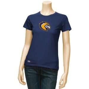 Marquette Golden Eagles Navy Blue Ladies Logo T shirt  