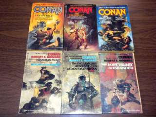 CONAN paperbacks lot ROBERT E.HOWARD,JORDAN,CARPENTER  