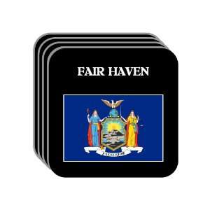 US State Flag   FAIR HAVEN, New York (NY) Set of 4 Mini 