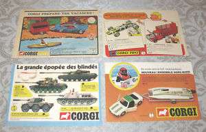 Vintage Advertising Corgi lot of 4 Sheet   