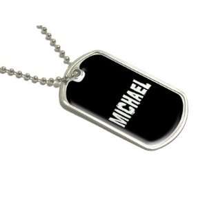  MICHAEL   Name Military Dog Tag Luggage Keychain 