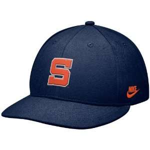  Nike Syracuse Orange Navy Blue College Vault 643 Fitted Hat 