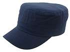 NEW PLAIN CADET CASTRO MILITARY STYLE HAT CAP NAVY BLUE