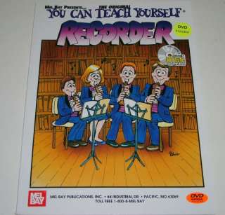 You Can Teach Yourself Recorder Method/Song Book/CD/DVD  
