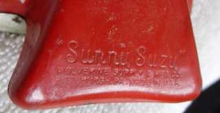 VTG SUNNY SUZY~WOLVERINE MFG CO~PRETEND PLAY RED IRON~ORIG PRICE~WOOD 