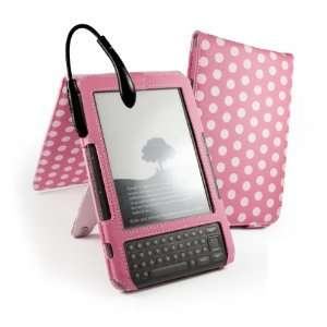  Juss Luv Polka Hot Faux Spark Leather Case Cover & Stand 