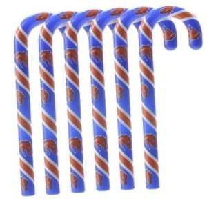 Boise State Broncos Candy Cane Ornament Set   NCAA College Athletics 