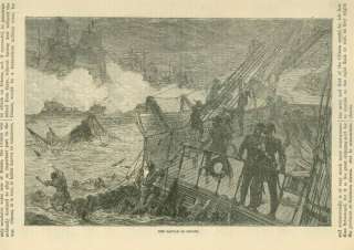 1885 Print Battle of Sinope Turkey Ottoman Russian  