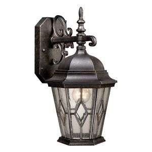   Light Lg Outdoor Wall Lamp Lighting Fixture, Black, Photocell, Timer