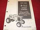 allis chalmers b 112 lawn tractor operator s manual returns