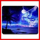 pegasus horse on beach moon large office home mouse pad