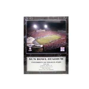   520 CFBUTEP UTEP Sun Bowl Stadium 12x15 Stat Plaque