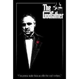  Godfather Movie (Offer He Cant Refuse, B&W) Poster Print 
