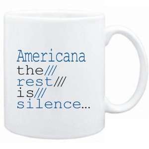  Mug White  Americana the rest is silence  Music 