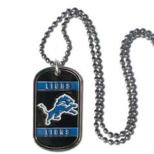    NFL Football Detroit Lions Dog Tag Necklace 