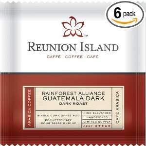 Reunion Island Rainforest Alliance Guatemala Dark, 18 Count Coffee 