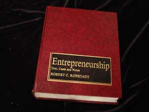 Entrepreneurship by Robert Ronstadt (1984, Hardcover) 9780930204112 
